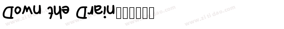 Down the Drain字体转换